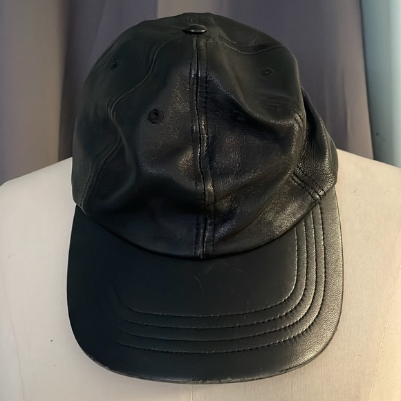 American Apparel leather baseball style cap - Picture 3 of 5